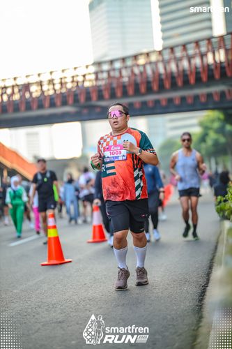 Race photo from Smartfren Run 2025 