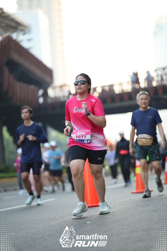 Race photo from Smartfren Run 2025 