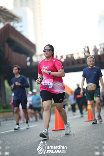 Race photo from Smartfren Run 2025 