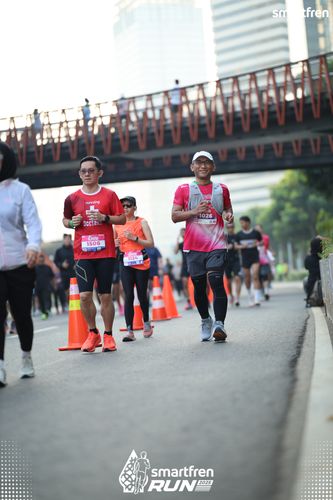 Race photo from Smartfren Run 2025 