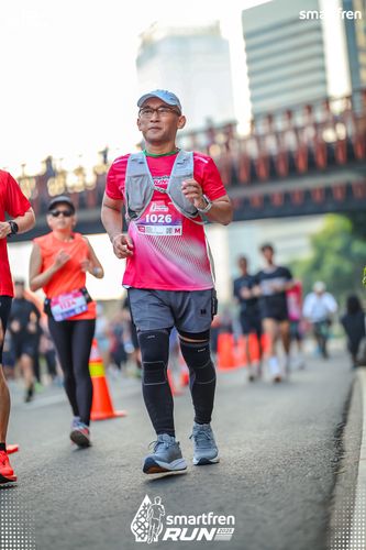 Race photo from Smartfren Run 2025 