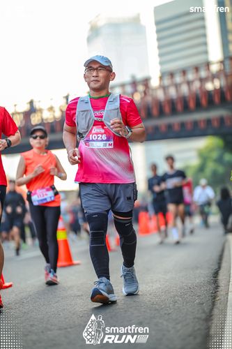 Race photo from Smartfren Run 2025 