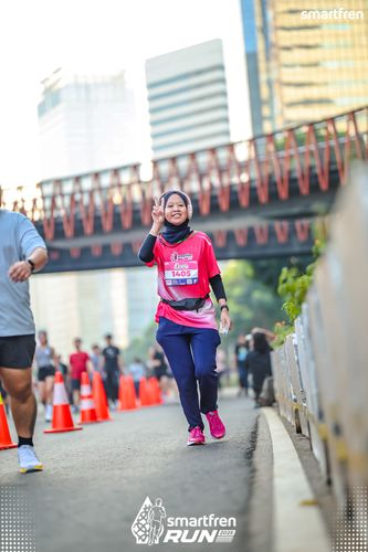 Race photo from Smartfren Run 2025 