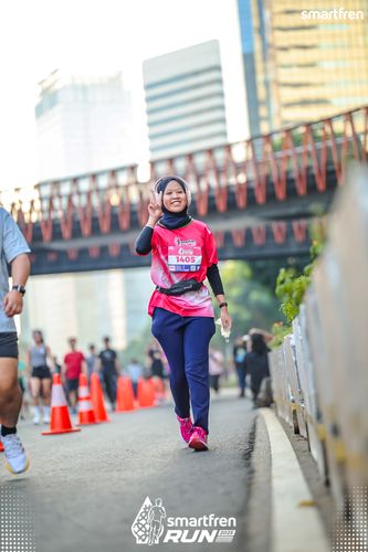 Race photo from Smartfren Run 2025 