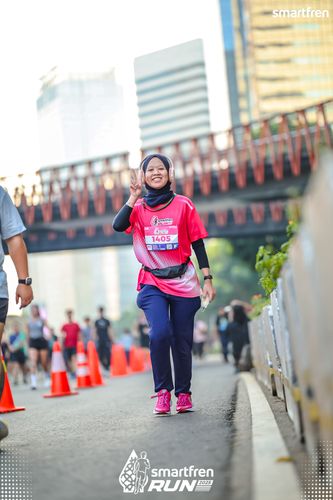 Race photo from Smartfren Run 2025 