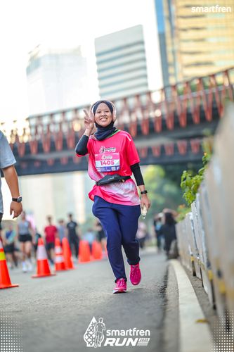 Race photo from Smartfren Run 2025 