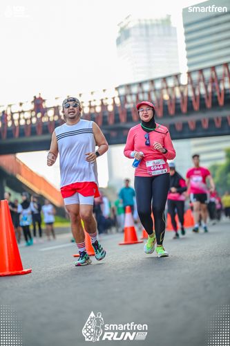 Race photo from Smartfren Run 2025 