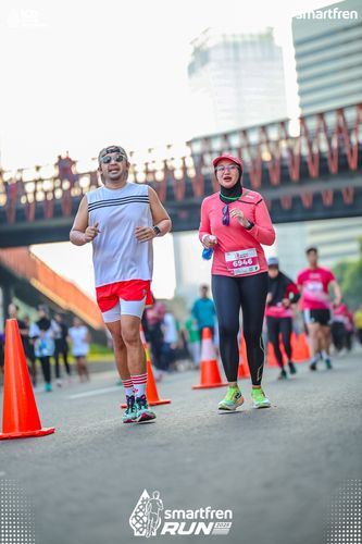 Race photo from Smartfren Run 2025 
