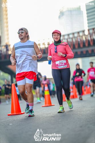 Race photo from Smartfren Run 2025 
