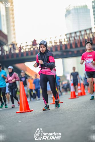 Race photo from Smartfren Run 2025 