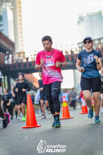 Race photo from Smartfren Run 2025 