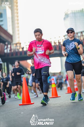 Race photo from Smartfren Run 2025 