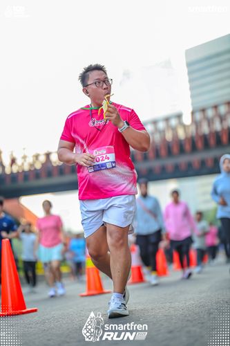 Race photo from Smartfren Run 2025 