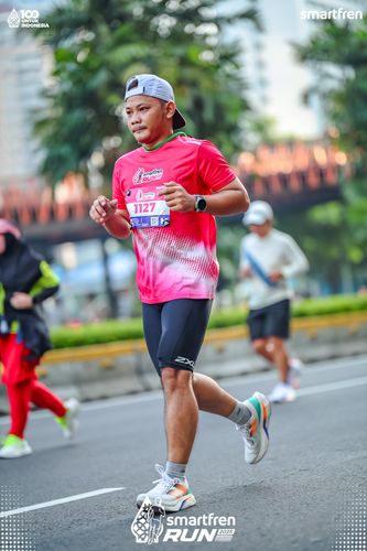 Race photo from Smartfren Run 2025 