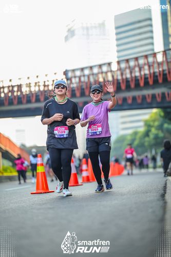 Race photo from Smartfren Run 2025 