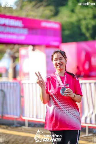 Race photo from Smartfren Run 2025 
