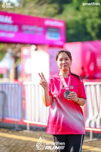 Race photo from Smartfren Run 2025 