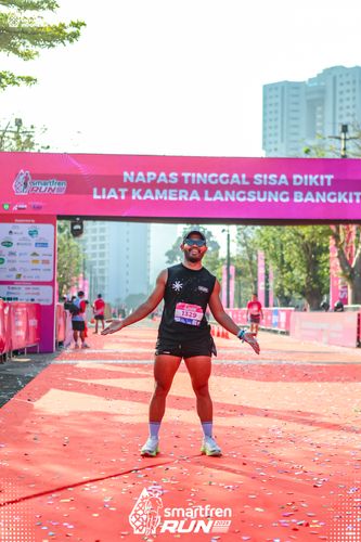 Race photo from Smartfren Run 2025 