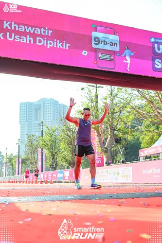 Race photo from Smartfren Run 2025 