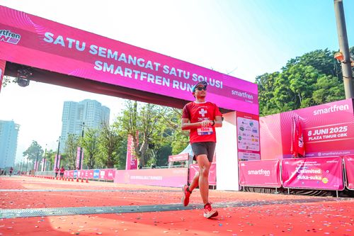 Race photo from Smartfren Run 2025 