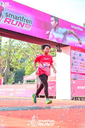 Race photo from Smartfren Run 2025 