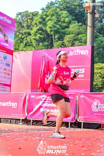 Race photo from Smartfren Run 2025 
