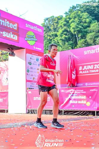 Race photo from Smartfren Run 2025 