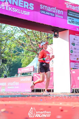 Race photo from Smartfren Run 2025 