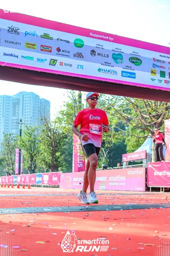 Race photo from Smartfren Run 2025 