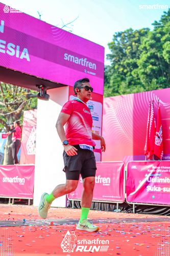 Race photo from Smartfren Run 2025 