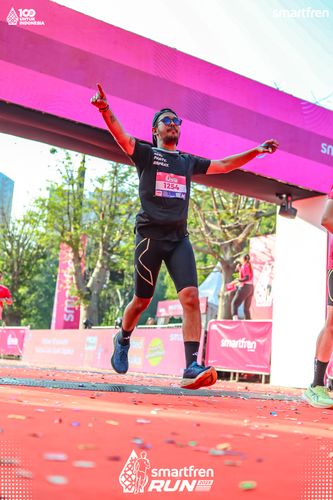Race photo from Smartfren Run 2025 