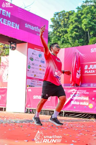 Race photo from Smartfren Run 2025 