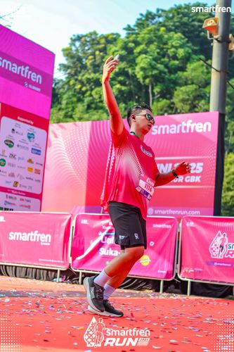 Race photo from Smartfren Run 2025 