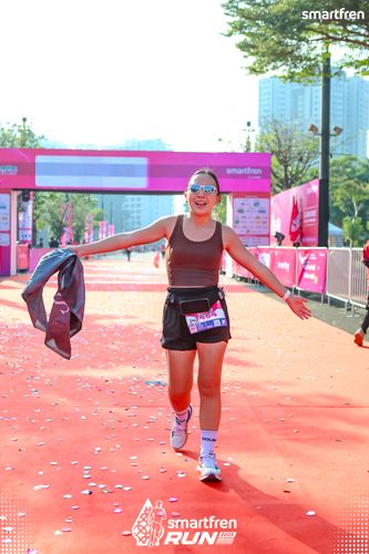 Race photo from Smartfren Run 2025 