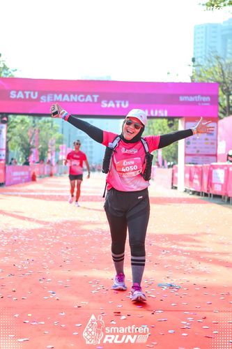 Race photo from Smartfren Run 2025 