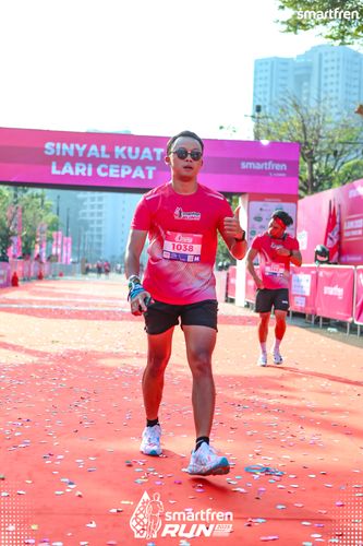 Race photo from Smartfren Run 2025 