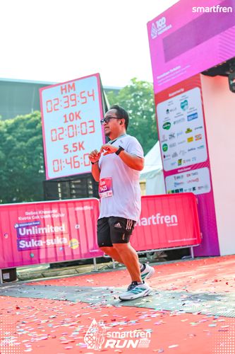 Race photo from Smartfren Run 2025 