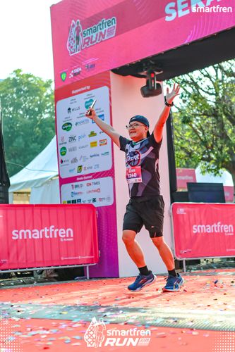 Race photo from Smartfren Run 2025 
