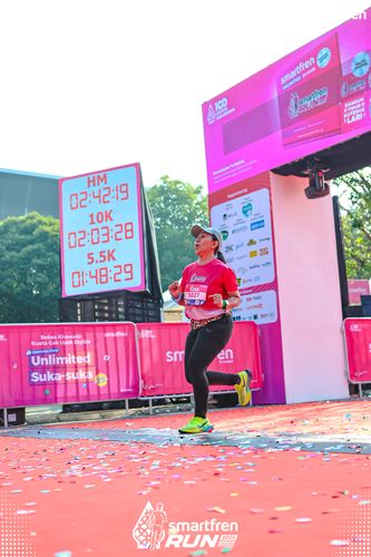 Race photo from Smartfren Run 2025 