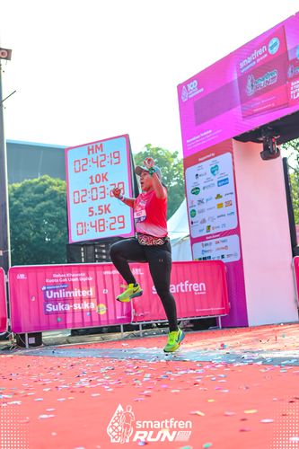 Race photo from Smartfren Run 2025 