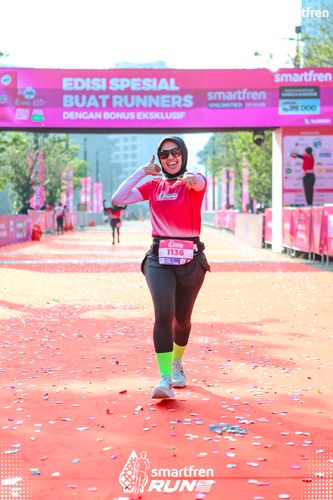 Race photo from Smartfren Run 2025 