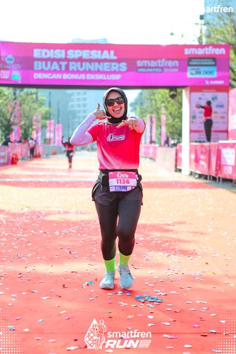 Race photo from Smartfren Run 2025 