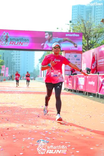 Race photo from Smartfren Run 2025 