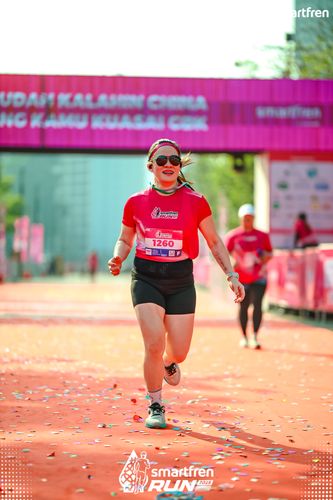 Race photo from Smartfren Run 2025 