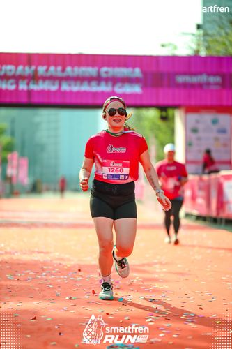 Race photo from Smartfren Run 2025 