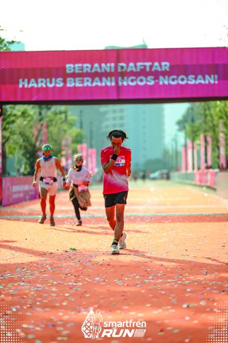 Race photo from Smartfren Run 2025 