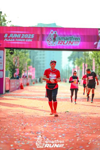 Race photo from Smartfren Run 2025 