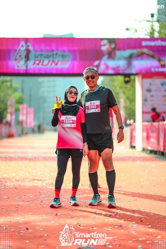 Race photo from Smartfren Run 2025 