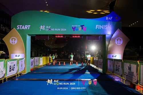 Race photo from BAF LIONS RUN 2024