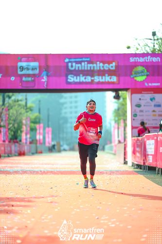 Race photo from Smartfren Run 2025 